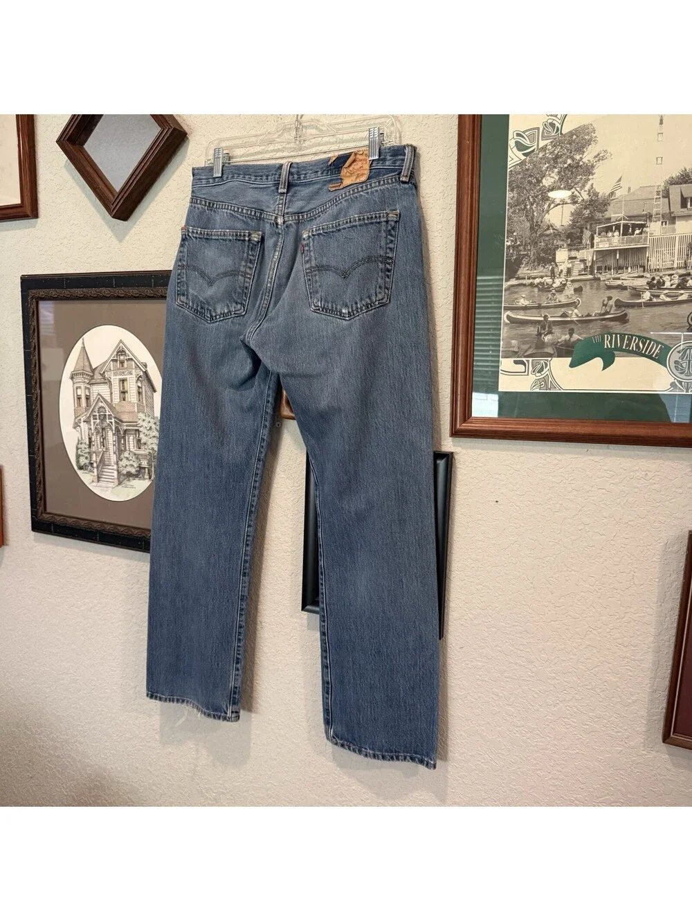 Vintage 80s/90s RARE Levi’s 501 STF Men’s 34x30 Blue Denim Jeans Made in USA